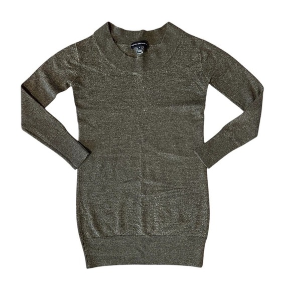 French Connection Long Gray Sweater Sz S - Picture 1 of 4